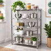 Inox polc 120x50x155 rozsdamentes kohyhai tároló saválló anyagból négyszintes