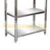 Stainless steel shelf 150x50x155 stainless steel kitchen storage made of acid-resistant material four-tier