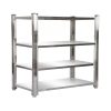 Stainless steel shelf 180x50x155 stainless steel kitchen storage made of acid-resistant material four-tier