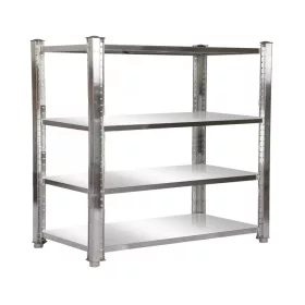   Rozsdamentes acél polc 180x50x155 rozsdamentes konyhai tároló saválló anyagból négyszintes