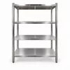 Inox polc 120x50x155 rozsdamentes kohyhai tároló saválló anyagból négyszintes