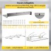 Inox ipari fali polc szett 22x40 cm 20 kg teherbírású, nagykonyhai rozsdamentes bútor falra szerelhető polc étterembe, otthonra, konyhába, szállodába
