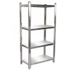 Stainless steel shelf 90x50x155 stainless steel kitchen storage made of acid-resistant material four-tier