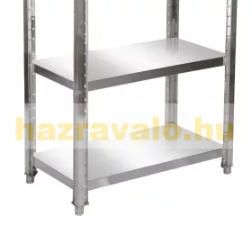   Rozsdamentes acél polc 90x50x155 rozsdamentes konyhai tároló saválló anyagból négyszintes