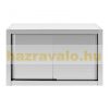 Inox industrial wall-mounted cabinet 100x45x60 cm large kitchen stainless steel furniture 600 kg load capacity