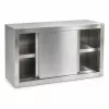 Inox ipari falra szerelhető szekrény 120x40x65 cm nagykonyhai rozsdamentes bútor 