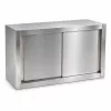Inox ipari falra szerelhető szekrény 120x40x65 cm nagykonyhai rozsdamentes bútor 