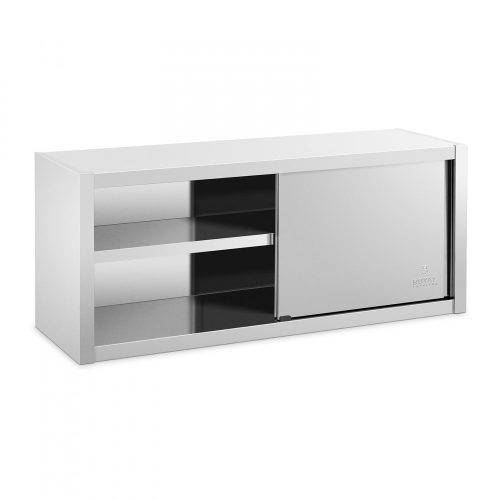 Inox industrial wall-mounted cabinet 140x45x60 cm large kitchen stainless steel furniture 