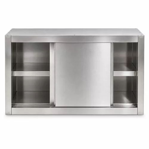 Inox ipari falra szerelhető szekrény nagykonyhai rozsdamentes bútor 150x45x60 cm