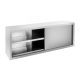 Inox industrial wall-mounted cabinet 200x40x65 cm large kitchen stainless steel furniture 