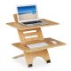 Desk platform 61x47x61 cm bamboo desk stand laptop stand for standing work