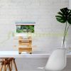 Desk platform 61x47x61 cm bamboo desk stand laptop stand for standing work