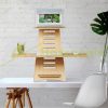Desk platform 77.5x80x57 cm bamboo desk stand laptop stand for standing work