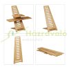 Desk platform 77.5x80x57 cm bamboo desk stand laptop stand for standing work