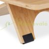 Desk platform bamboo desk stand laptop stand for standing work