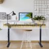 Electric frame for desks black adjustable height desk frame