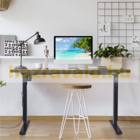   Elektromos keret íróasztalokhoz fekete állítható magasságú asztali keret