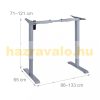 Electric frame for desks black adjustable height desk frame