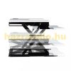 Desk platform desk-mounted stand for standing and sitting work white monitor and keyboard shelf