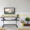 Desk platform desk-mounted stand for standing and sitting work black monitor and keyboard shelf