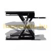 Desk platform desk-mounted stand for standing and sitting work black monitor and keyboard shelf