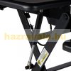 Desk platform desk-mounted stand for standing and sitting work black monitor and keyboard shelf