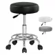 Gurulós szék fekete műbőr kárpittal és lábtartóval 360° forgatható, magasságállítható forgószék