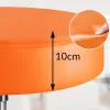 Gurulós szék narancssárga műbőr kárpittal 360° forgatható, magasságállítható forgószék