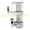 Beverage dispenser with tap made of stainless steel and plastic 3x3.5 liters