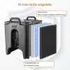 Hőszigetelt italadagoló csappal 37,6 liter hideg és meleg italokhoz