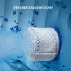 Felfújható jacuzzi 4-6 fő részére 208x66 cm kerek, hordozható 130 nyugtató fúvókával PVC kültéri jakuzzi, szürke