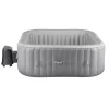 Felfújható jacuzzi 4-6 fő részére 185x66 cm, négyzet alakú, hordozható PVC kültéri jakuzzi 130 nyugtató fúvókával, szűrővel