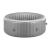 Felfújható jakuzzi 6-8 személy részére 240x66 cm kerek, hordozható otthoni jacuzzi 130 masszázsfúvókával, LED világítással