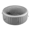 Felfújható jakuzzi 6-8 személy részére 240x66 cm kerek, hordozható otthoni jacuzzi 130 masszázsfúvókával, LED világítással