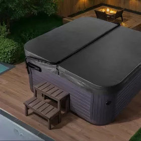   Manuális jacuzzi tetőemelő állítható 175-255 cm kétoldali felső rögzítésű pezsgőfürdő tetőemelő