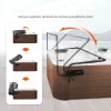 Manuális jacuzzi tetőemelő állítható 175-255 cm kétoldali felső rögzítésű pezsgőfürdő tetőemelő