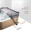 Manuális jacuzzi tetőemelő állítható 80-105 cm kétoldali alsó rögzítésű pezsgőfürdő tetőemelő