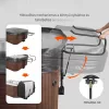 Hidraulikus jacuzzi tetőemelő állítható 135–235 cm egyoldali alsó rögzítésű pezsgőfürdő tetőemelő