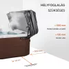 Jacuzzi hidraulikus tetőemelő állítható 175–245 cm kétoldali rögzítésű pezsgőfürdő tetőemelő, alumínium kivitel