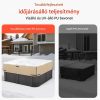 Jacuzzi takaró 2413x2413x508 mm időjárásálló vízálló védőhuzat szakadásálló kültéri pezsgőfürdőhöz, barna