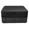 Jacuzzi tető 2285x2285x508 mm vízálló, időjárásálló pezsgőfürdő takaró, 600D Oxford anyag, fekete