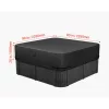 Jacuzzi tető 2285x2285x508 mm vízálló, időjárásálló pezsgőfürdő takaró, 600D Oxford anyag, fekete
