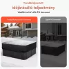 Jacuzzi takaró 2030x2030x508 mm időjárásálló és vízálló védőhuzat szakadásálló kültéri pezsgőfürdőhöz, fekete