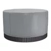Jacuzzi tető 2000x2000x850 mm kerek vízálló időjárásálló pezsgőfürdő takaró, 420D Oxford anyag, szürke