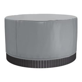   Jacuzzi tető 2000x2000x850 mm kerek vízálló időjárásálló pezsgőfürdő takaró, 420D Oxford anyag, szürke