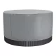 Jacuzzi tető 2000x2000x850 mm kerek vízálló időjárásálló pezsgőfürdő takaró, 420D Oxford anyag, szürke
