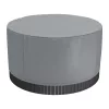 Jacuzzi tető 2000x2000x850 mm kerek vízálló időjárásálló pezsgőfürdő takaró, 420D Oxford anyag, szürke