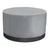 Jacuzzi tető 2000x2000x850 mm kerek vízálló időjárásálló pezsgőfürdő takaró, 420D Oxford anyag, szürke