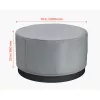 Jacuzzi tető 2000x2000x850 mm kerek vízálló időjárásálló pezsgőfürdő takaró, 420D Oxford anyag, szürke