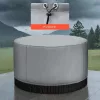 Jacuzzi tető 2000x2000x850 mm kerek vízálló időjárásálló pezsgőfürdő takaró, 420D Oxford anyag, szürke